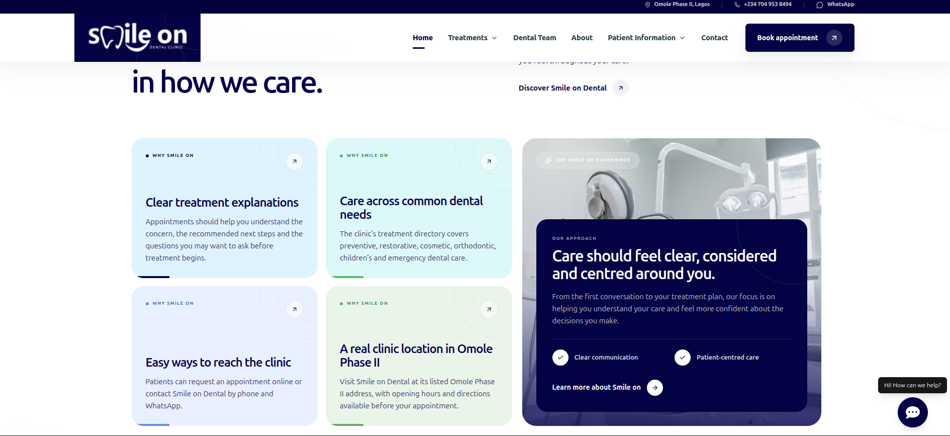 Smile On Dental Web Platform, project image 3