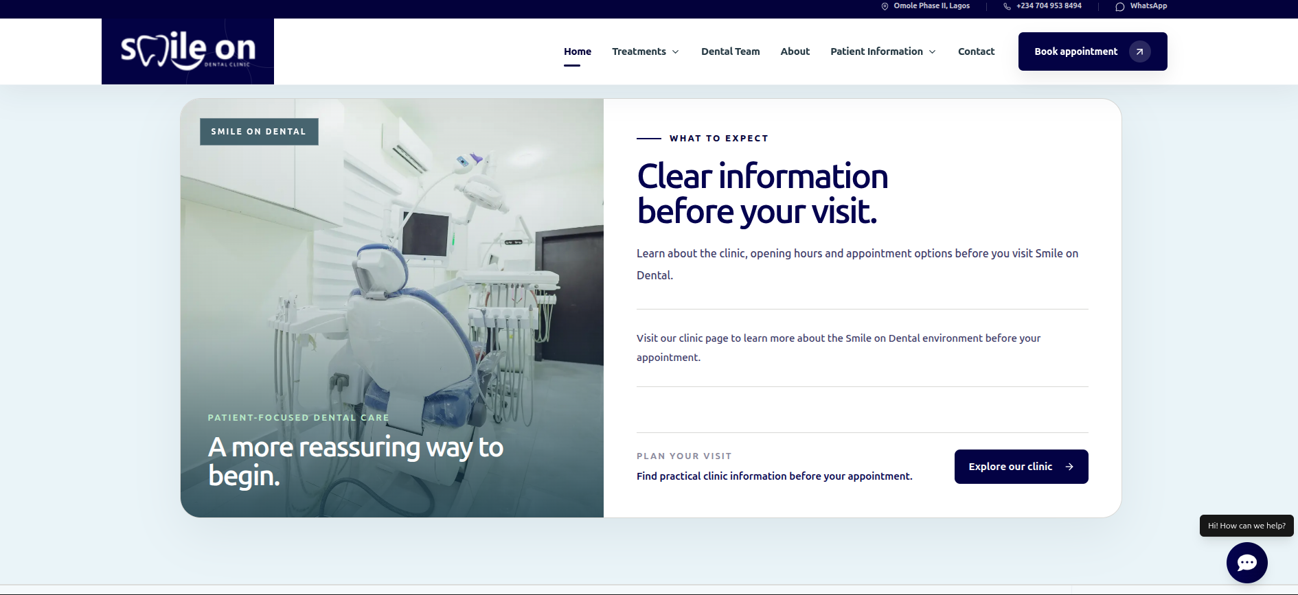 Smile On Dental Web Platform, project image 4